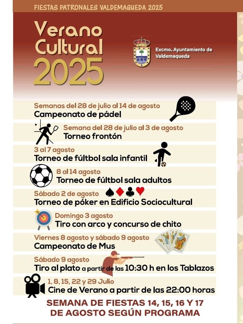 Verano cultural Valdemaqueda 2025